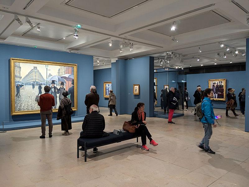 Exposition « Gustave Caillebotte : Peindre les hommes » au Musée d'Orsay. © Photo Ludovic Sanejouand pour LeJournaldesArts.fr, 2024