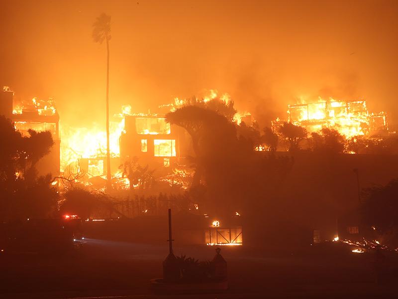 L'incendie dans le quartier de Pacific Palisades, le 8 janvier 2025. © Cal Fire, CC BY-NC 2.0