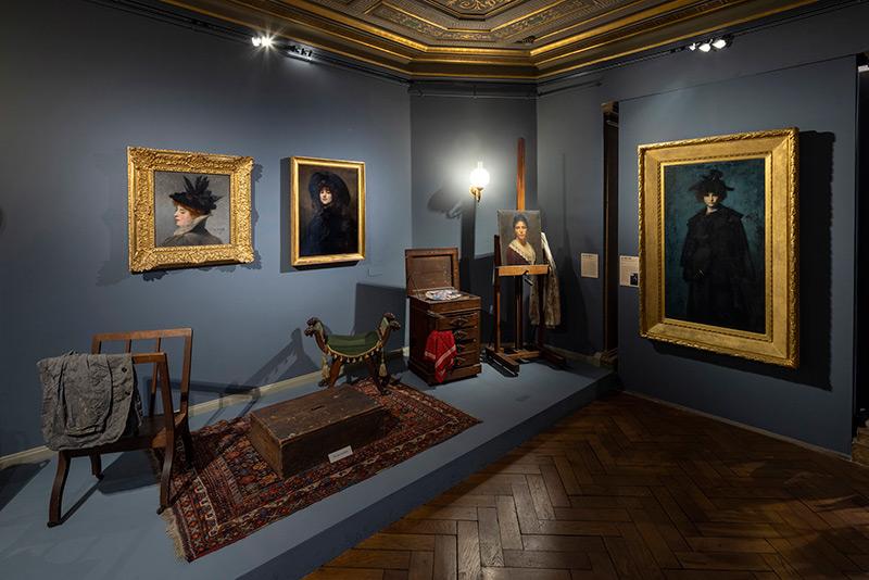 Vue de l'exposition « Elles, les élèves de Jean-Jacques Henner ». © Musée Henner / Jean-Yves Lacote