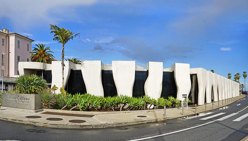 Le Musée Jean Cocteau conçu par l'architecte Ruddy Ricciotti à Menton. © Photo Jean-Pierre Dalbéra, 2019