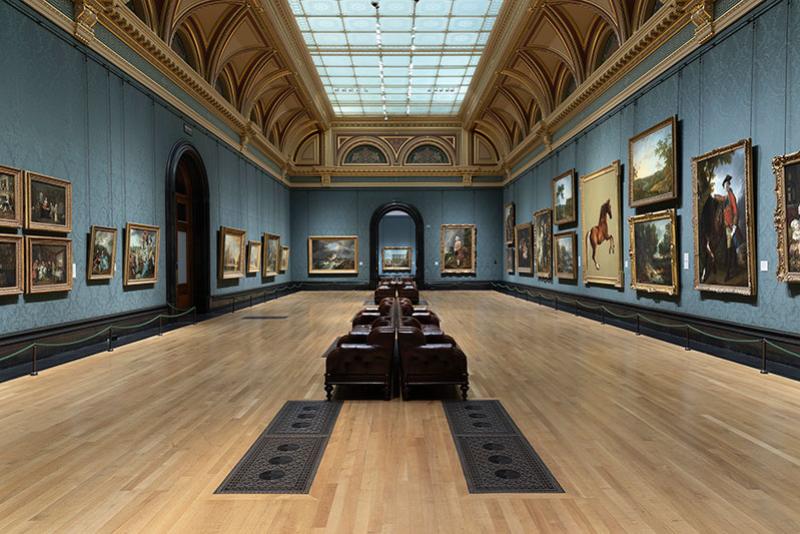 La nouvelle configuration « CC Land, the Wonder of Arts », ici dans la salle 34 intitulée « A Distinct Style : British Painting 1740-1800 ». © The National Gallery