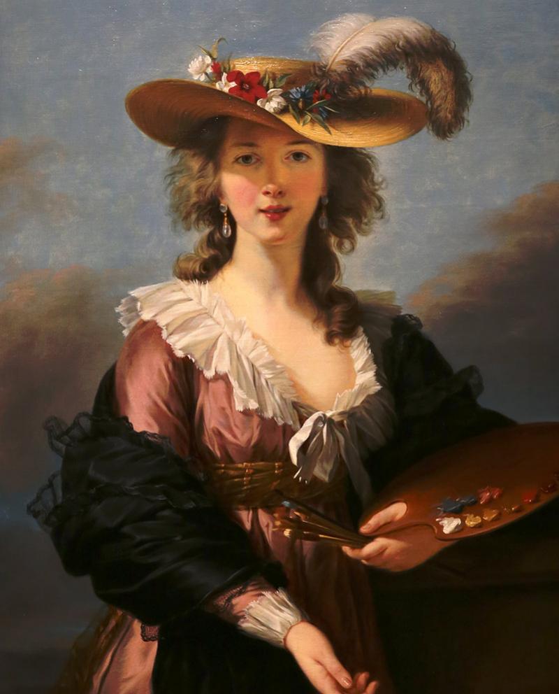 Élisabeth Vigée Le Brun, Autoportrait au chapeau de paille, vers 1782, huile sur toile, National Gallery. © Sailko, 2017, CC-BY-3.0