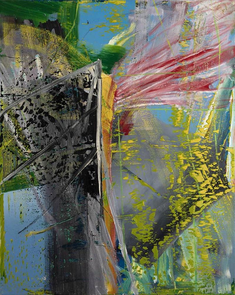 Gerhard Richter, Carotte [Möhre], huile sur toile, 200 x 160 cm, Fondation Louis Vuitton, Paris. © Gerhard Richter 2025