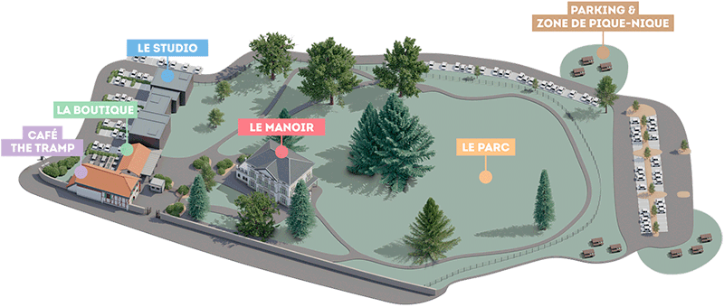 Le plan de Chaplin’s World. 