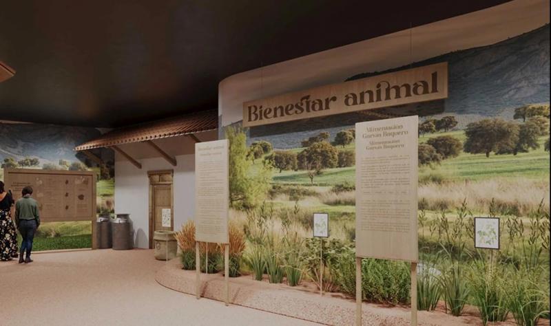 Projection 3D du futur Museo del Queso García Baquero à Tolède, Espagne. © Quesos García-Baquero