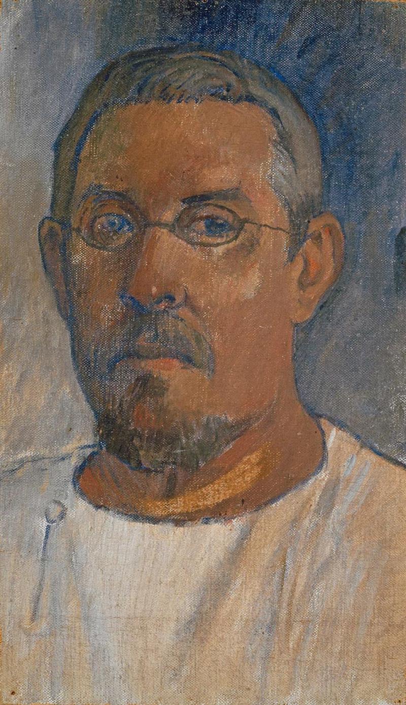 Paul Gauguin (1848-1903), Portrait de l’artiste par lui-même, 1903, huile sur toile, 41 x 23 cm. © Kunstmuseum Basel, CC BY-SA 4.0
