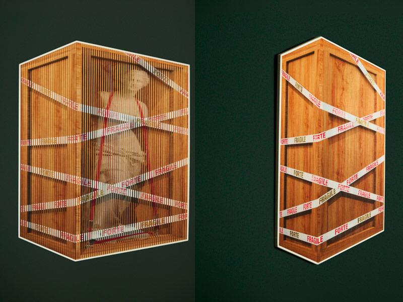 Venus en boîte, 2024, tableau cinétique en 2 vues © Patrick Rubinstein