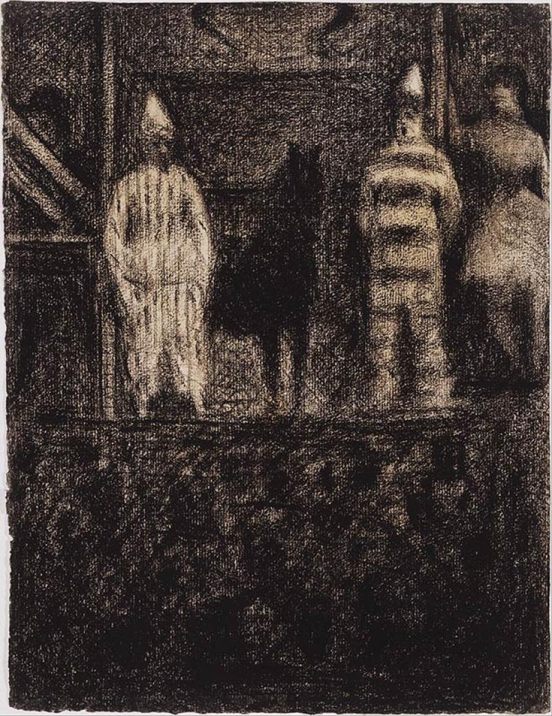 Georges Seurat (1859-1891), Clowns et poney, c.1883. © The Phillips Collection