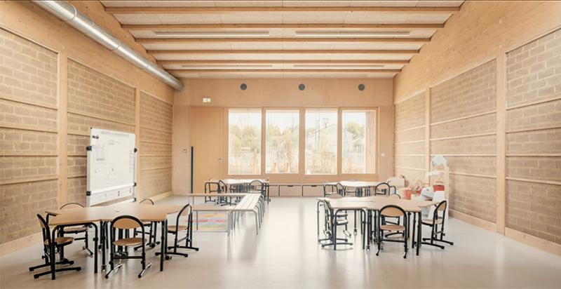 Groupe scolaire Simone-Veil à Tremblay-en-France (Essonne). © Le Penhuel & Associés © Vladimir de Mollerat du Jeu