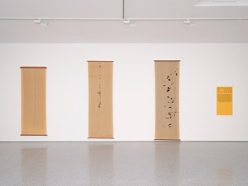 Vue de l'exposition d'Alison Knowles au MAMC+ de Saint-Étienne. © Gernot Wieland