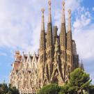 La Sagrada Familia à Barcelone, Espagne.