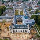 Vue générale de la fouille du château de Villers-Cotterêts.  - Crédit : Denis Gliksman&nbsp;/ Inrap