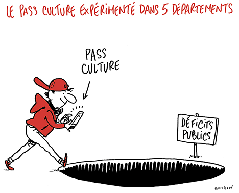 Dessin Michel Cambon : le pass Culture expérimenté dans 5 départements