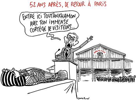 Dessin Michel Cambon Toutânkhamon