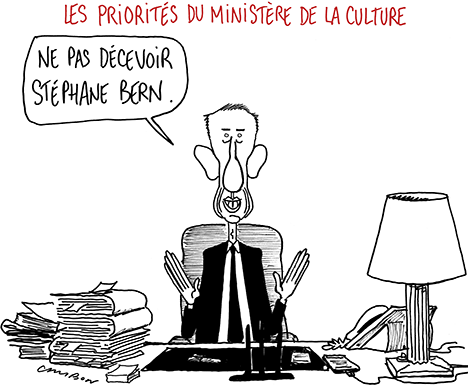 Dessin Michel Cambon : Les priorités du ministère de la Culture