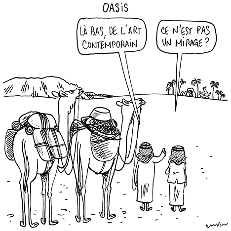 Dessin Michel Cambon : Oasis