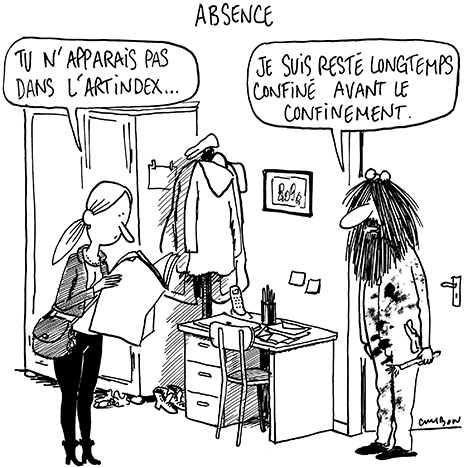 Dessin Humour - Michel Cambon : Absence Artindex 2020