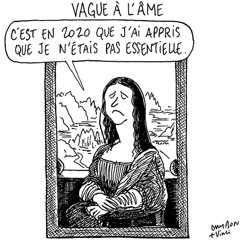 Dessin Humour - Michel Cambon : la culture a le vague à l’âme