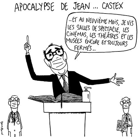 Dessin Humour - Michel Cambon : Apocalypse de Jean... Castex