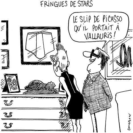 Dessin Humour : Fringues de stars © Michel Cambon 
