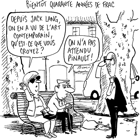 Dessin Humour : Bientôt 40 années de Frac © Michel Cambon 2021