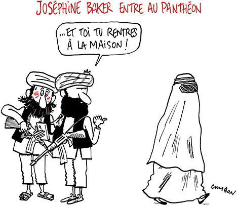 Dessin Humour : Joséphine entre au Panthéon © Michel Cambon 2021
