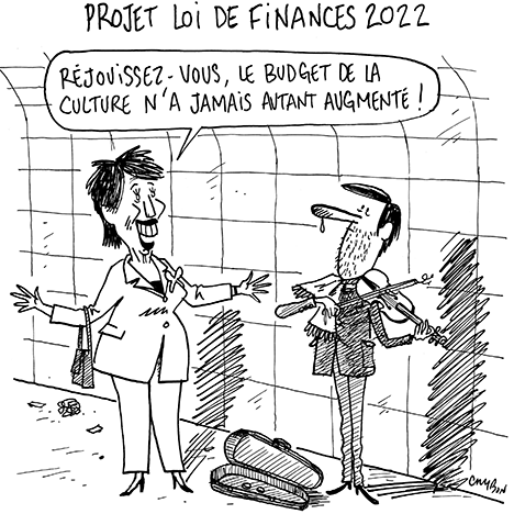 Dessin Humour : Projet Loi de finances 2022 © Michel Cambon