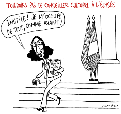 Dessin Humour : Toujours pas de conseiller culturel à l’Élysée © Michel Cambon 2022