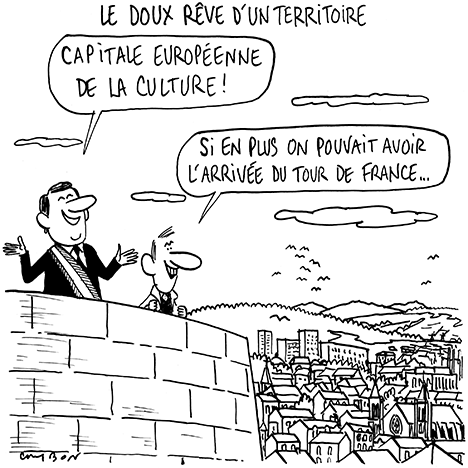 Dessin Humour : Capitale européenne de la Culture 2028 © Michel Cambon 2023