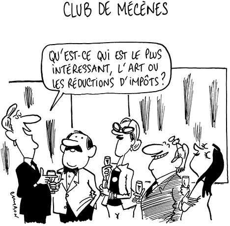 Dessin Humour : Club de mécènes © Michel Cambon 2023