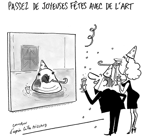 Dessin Humour – Passez de joyeuses fêtes avec de l’art © Michel Cambon 2023