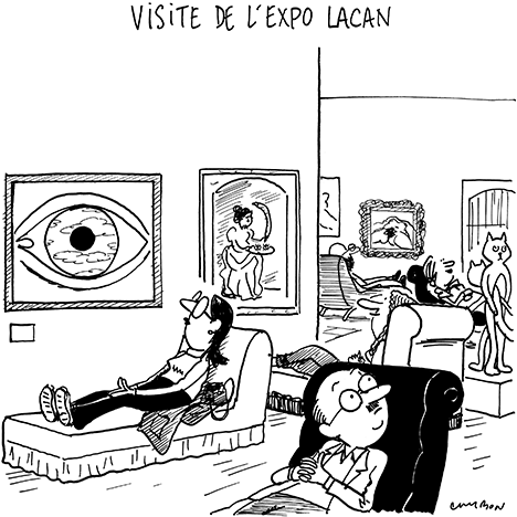 Dessin Humour – Visite de l’exposition Lacan au Centre Pompidou-Metz © Michel Cambon