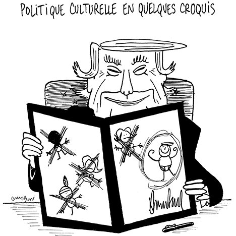 Dessin Humour | Politique culturelle de Donald Trump en quelques croquis © Michel Cambon