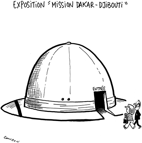 Dessin Humour : Exposition Mission Dakar-Djibouti © Michel Cambon