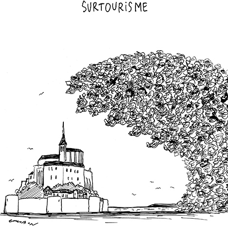 Dessin Humour : Surtourisme © Michel Cambon